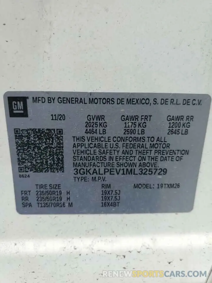13 Photograph of a damaged car 3GKALPEV1ML325729 GMC TERRAIN 2021