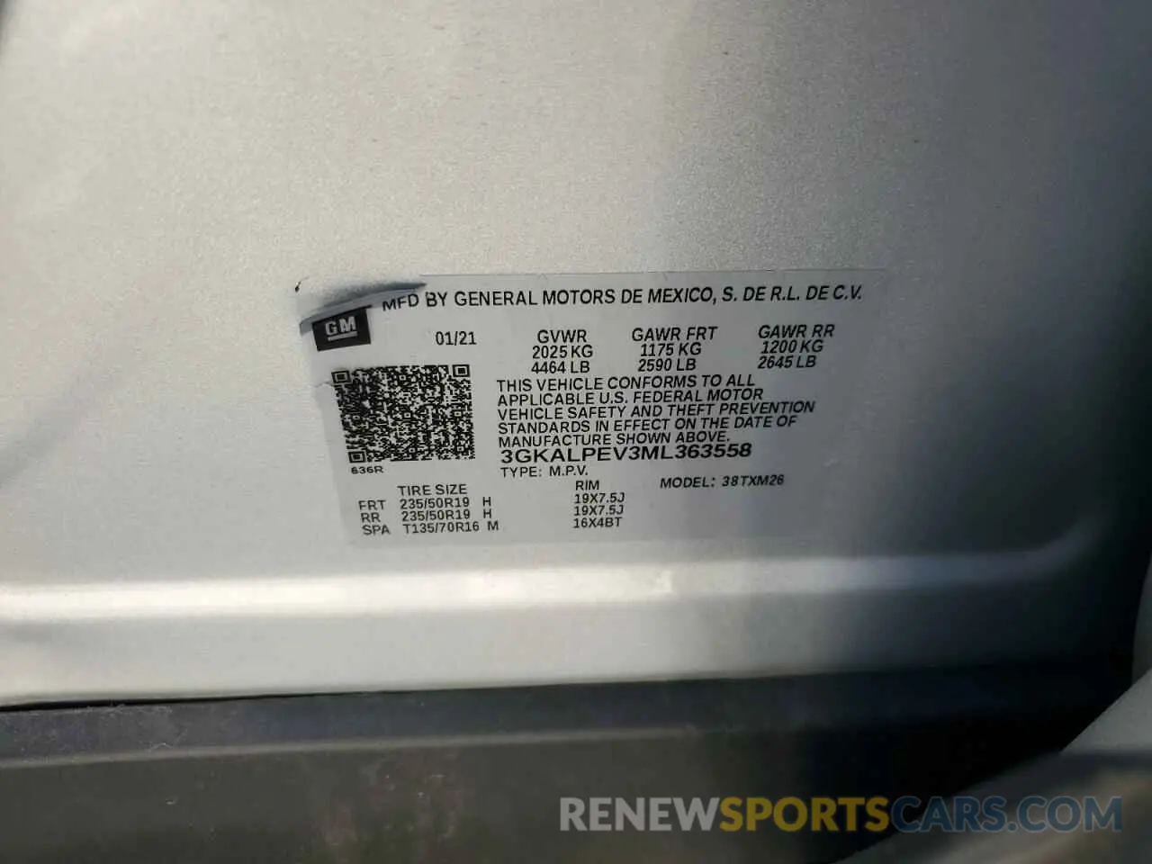 13 Photograph of a damaged car 3GKALPEV3ML363558 GMC TERRAIN 2021