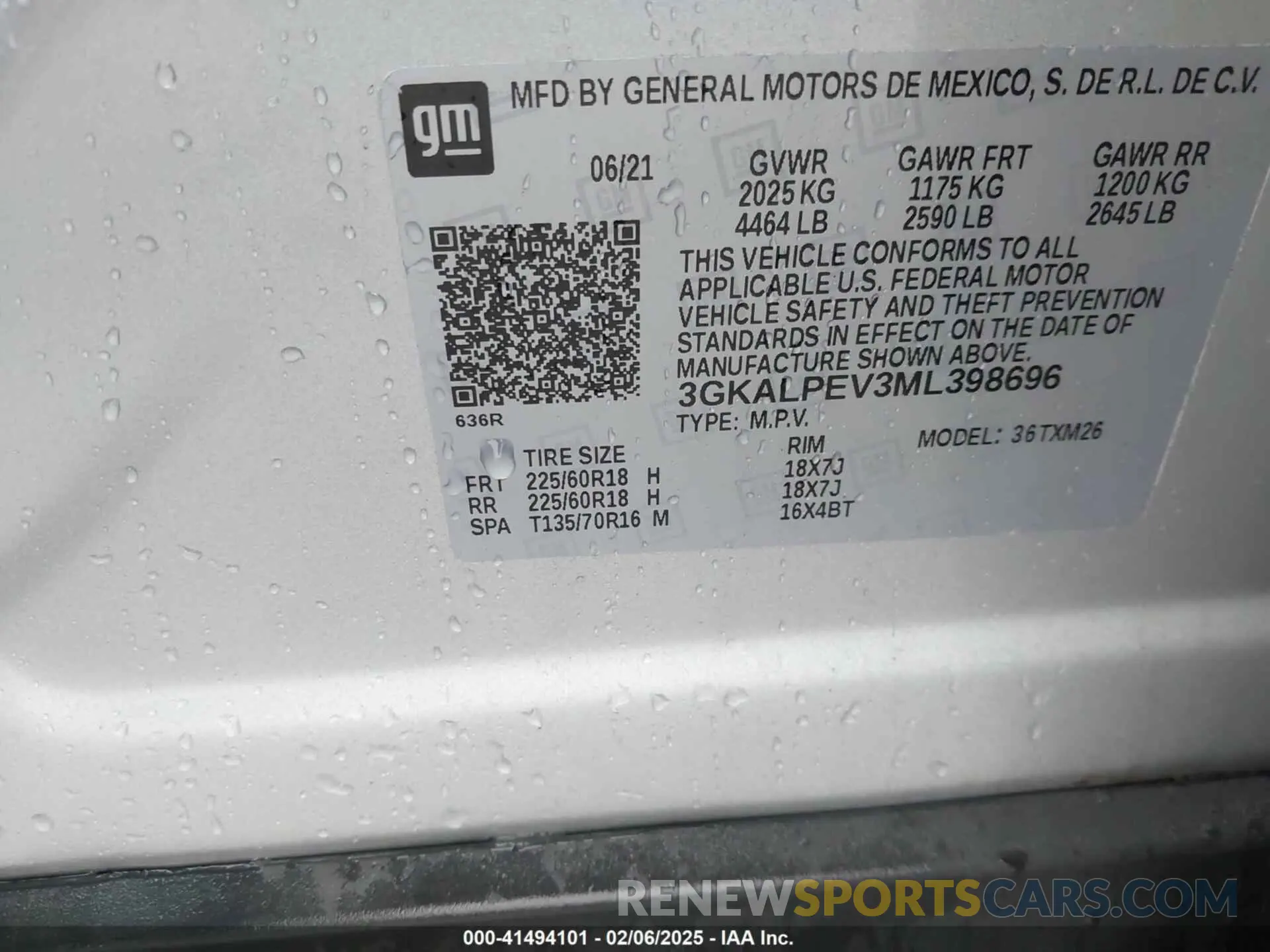 9 Photograph of a damaged car 3GKALPEV3ML398696 GMC TERRAIN 2021