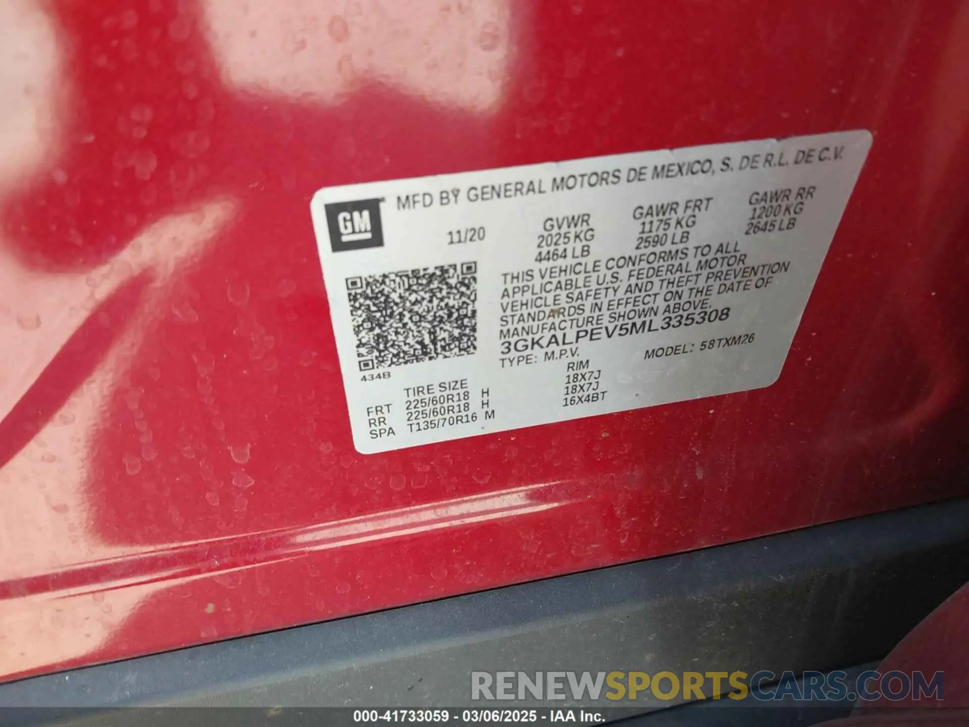 9 Photograph of a damaged car 3GKALPEV5ML335308 GMC TERRAIN 2021