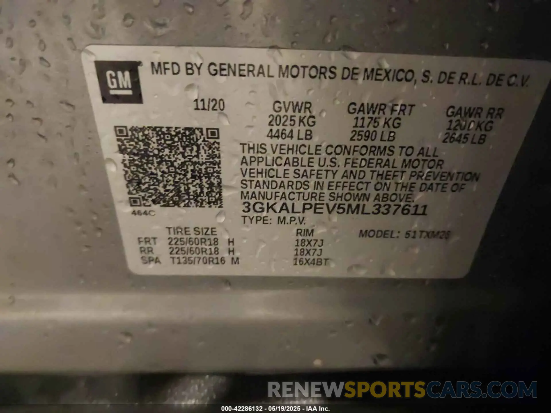 9 Photograph of a damaged car 3GKALPEV5ML337611 GMC TERRAIN 2021