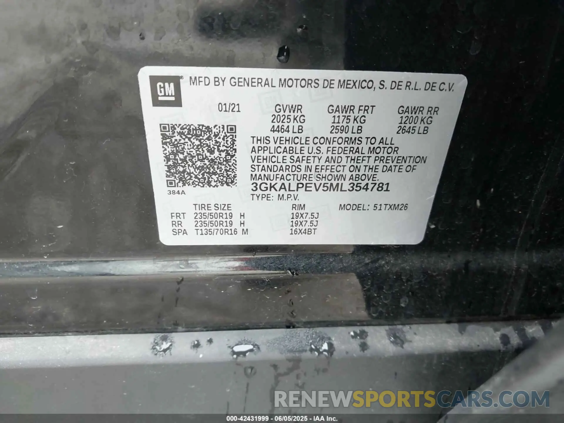9 Photograph of a damaged car 3GKALPEV5ML354781 GMC TERRAIN 2021