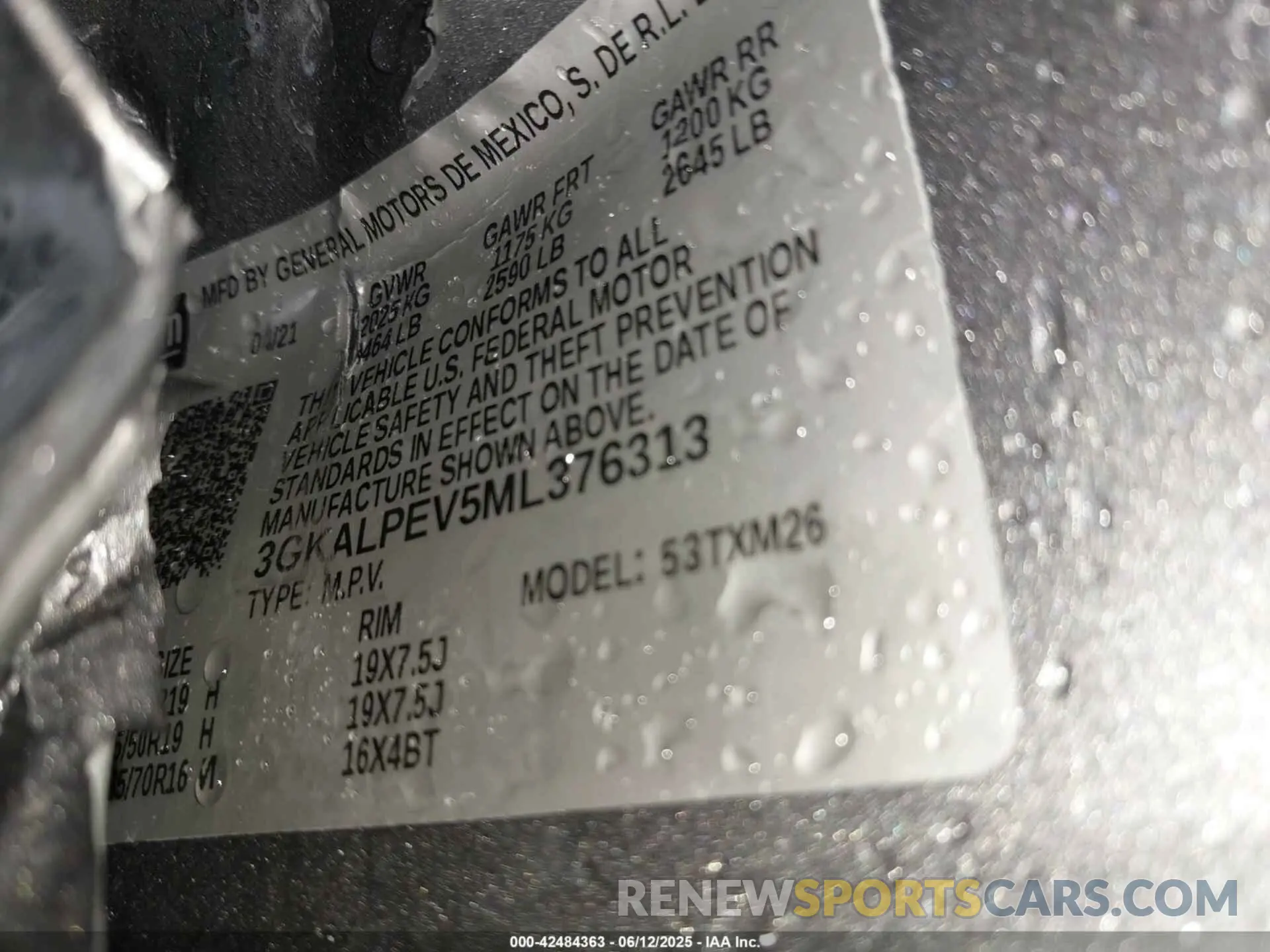 9 Photograph of a damaged car 3GKALPEV5ML376313 GMC TERRAIN 2021