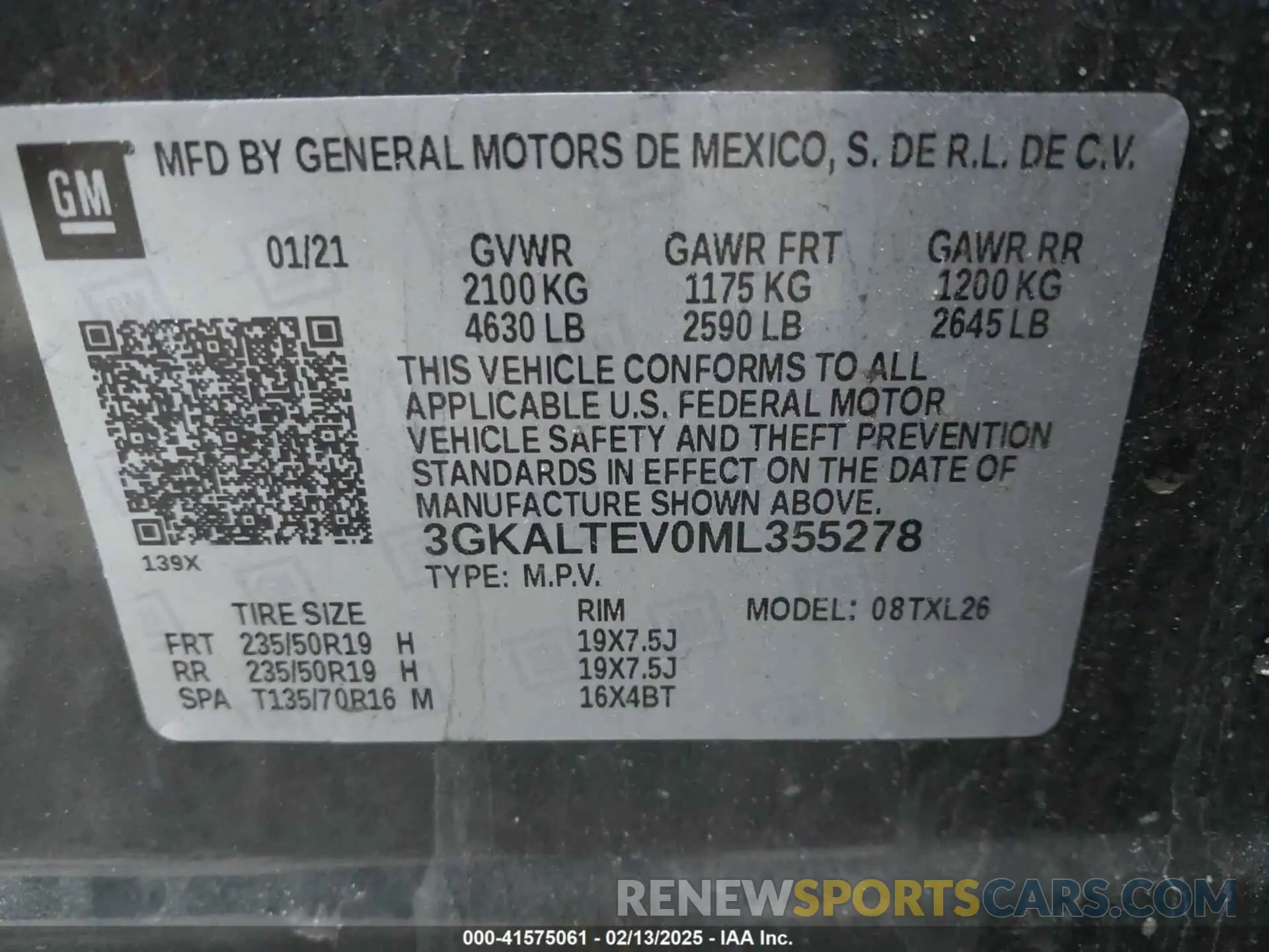 9 Photograph of a damaged car 3GKALTEV0ML355278 GMC TERRAIN 2021