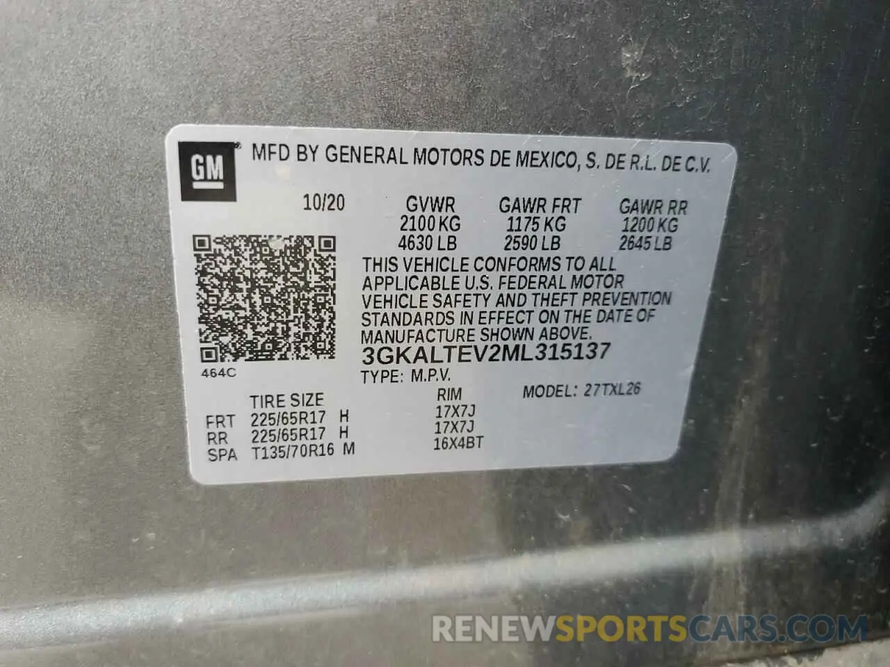 15 Photograph of a damaged car 3GKALTEV2ML315137 GMC TERRAIN 2021