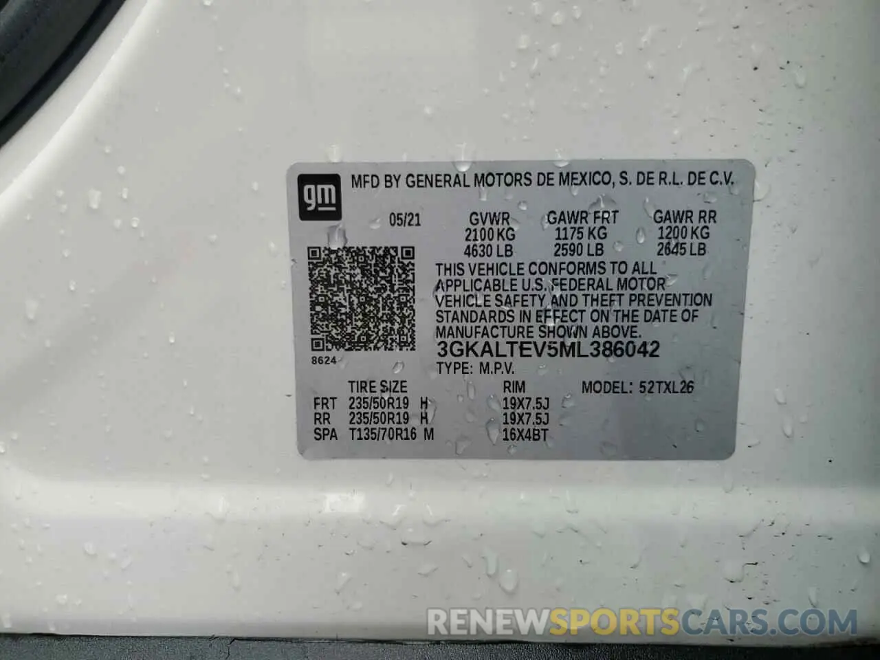13 Photograph of a damaged car 3GKALTEV5ML386042 GMC TERRAIN 2021