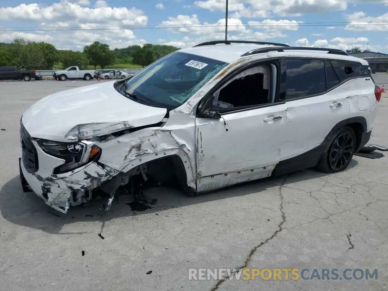 1 Photograph of a damaged car 3GKALTEV6ML336654 GMC TERRAIN 2021