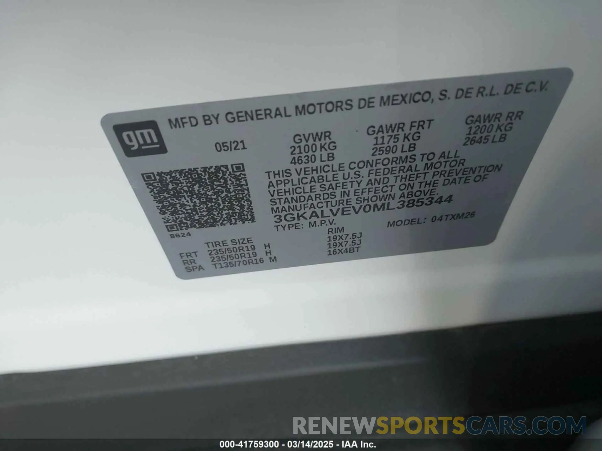 9 Photograph of a damaged car 3GKALVEV0ML385344 GMC TERRAIN 2021