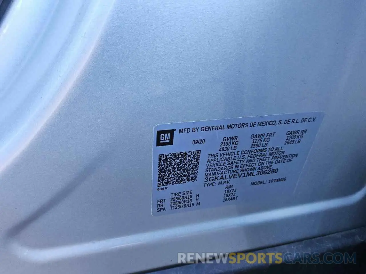 13 Photograph of a damaged car 3GKALVEV1ML306280 GMC TERRAIN 2021