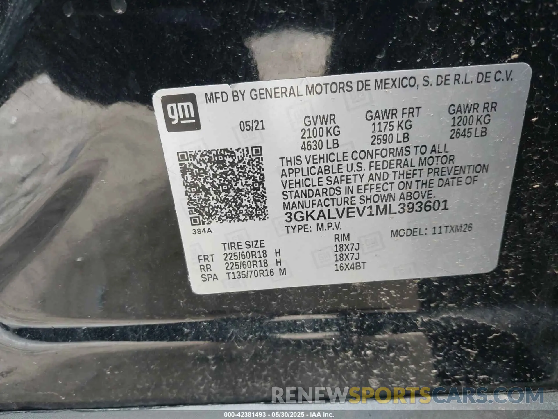 9 Photograph of a damaged car 3GKALVEV1ML393601 GMC TERRAIN 2021