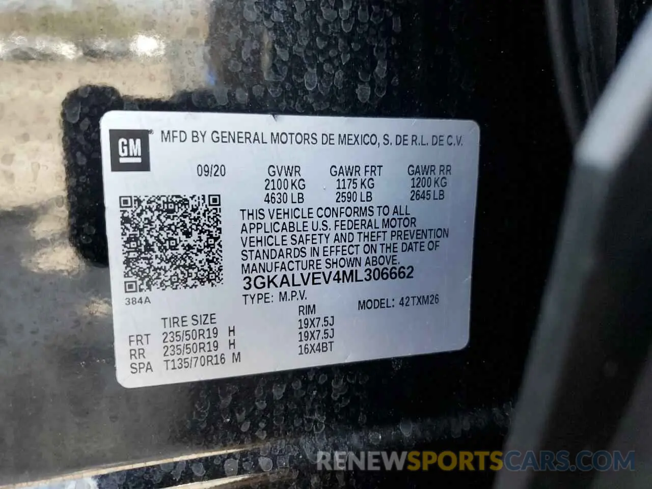 13 Photograph of a damaged car 3GKALVEV4ML306662 GMC TERRAIN 2021