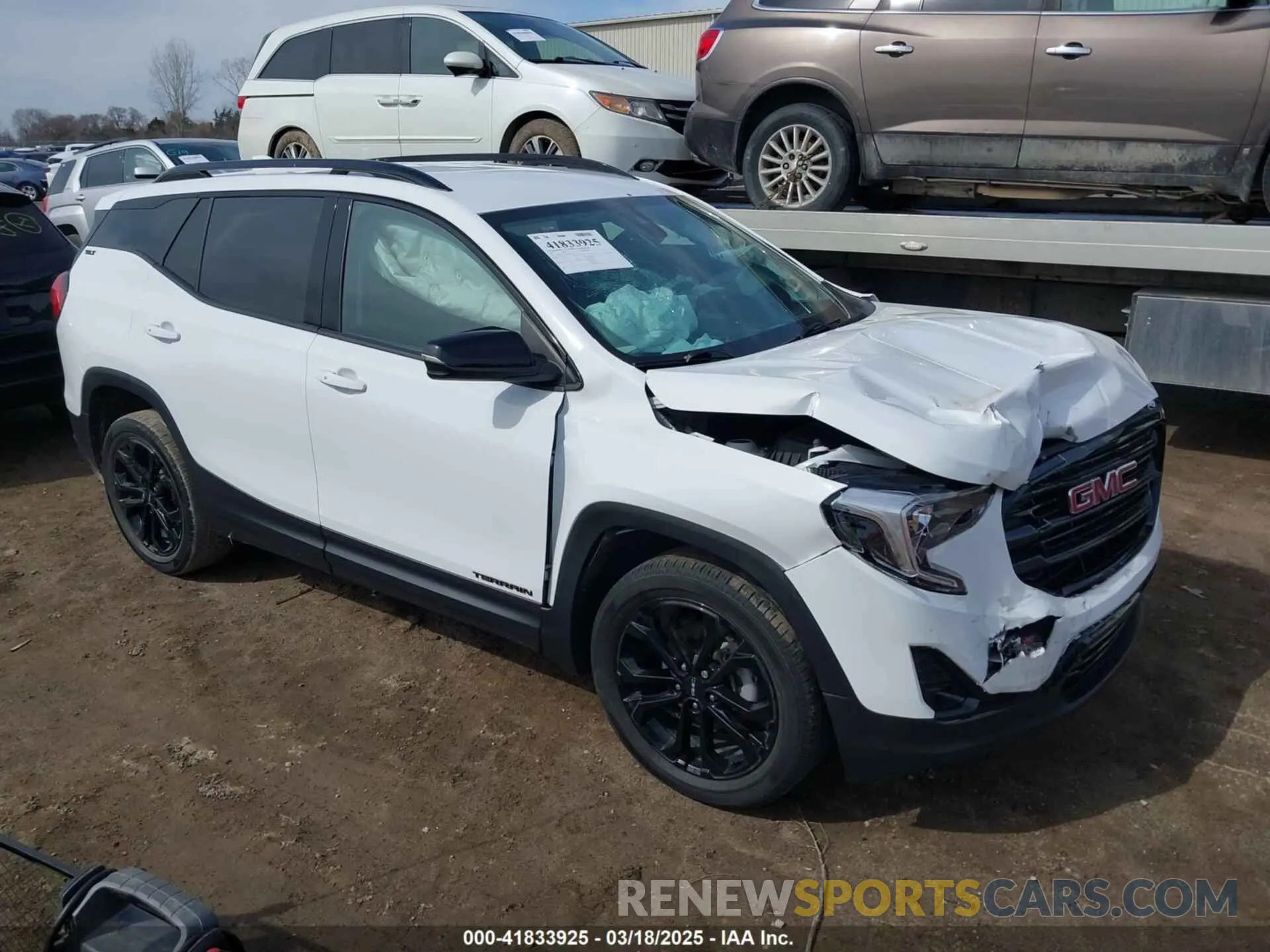 1 Photograph of a damaged car 3GKALVEV5ML383329 GMC TERRAIN 2021