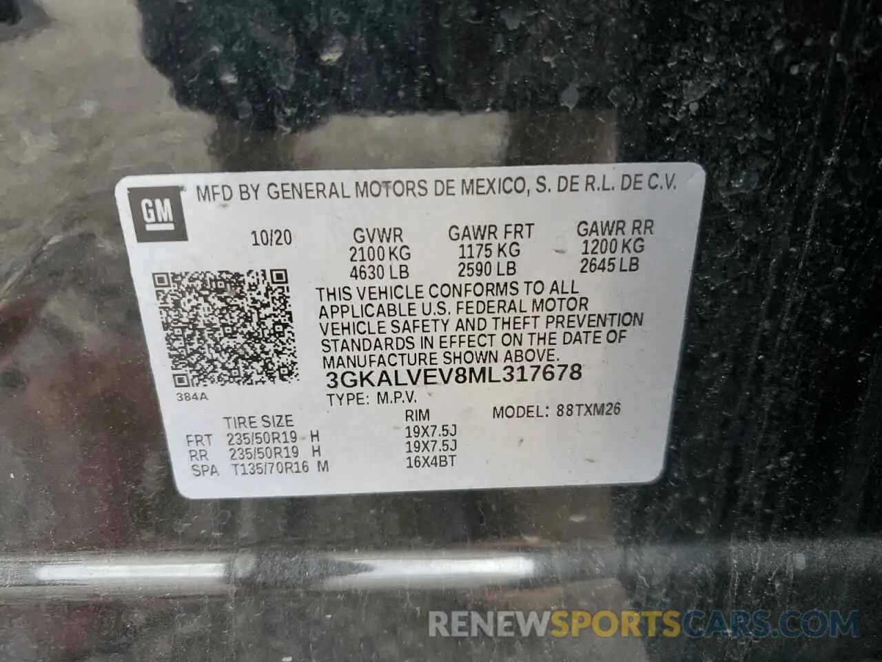 13 Photograph of a damaged car 3GKALVEV8ML317678 GMC TERRAIN 2021