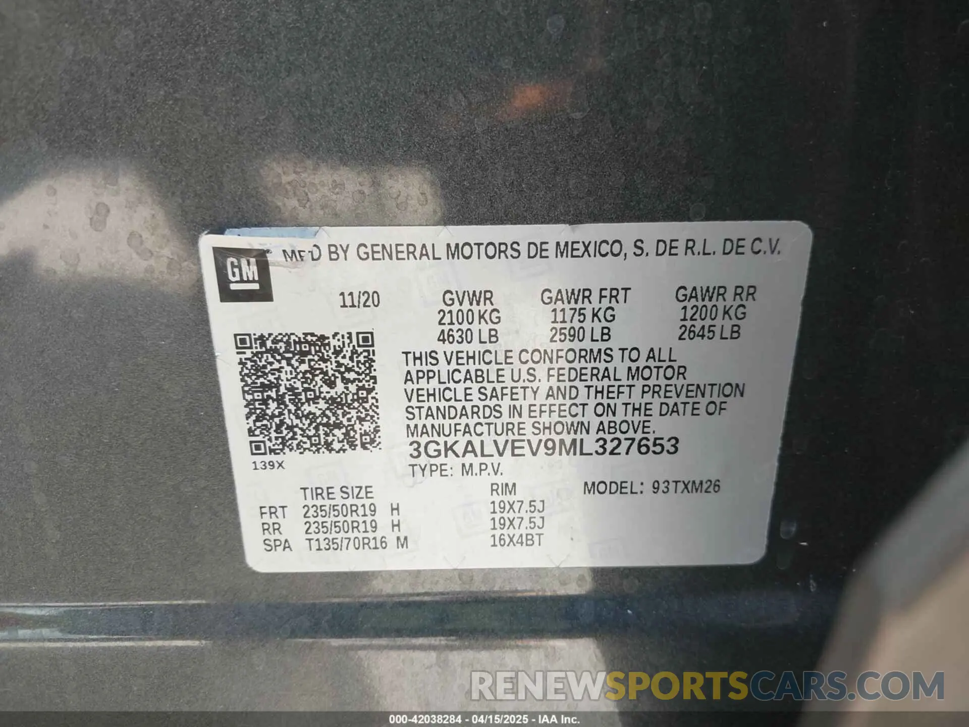 9 Photograph of a damaged car 3GKALVEV9ML327653 GMC TERRAIN 2021