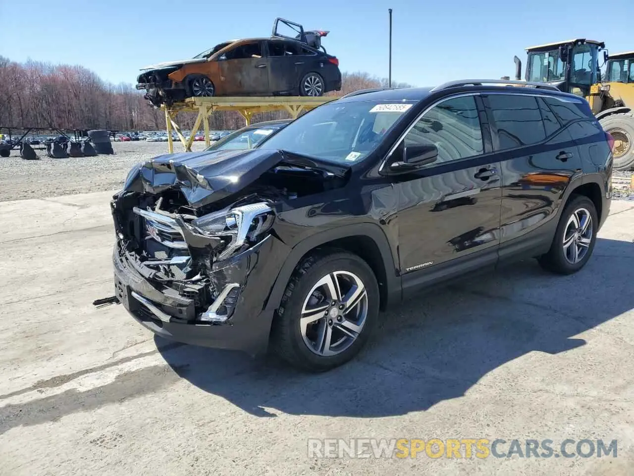 1 Photograph of a damaged car 3GKALVEVXML374867 GMC TERRAIN 2021