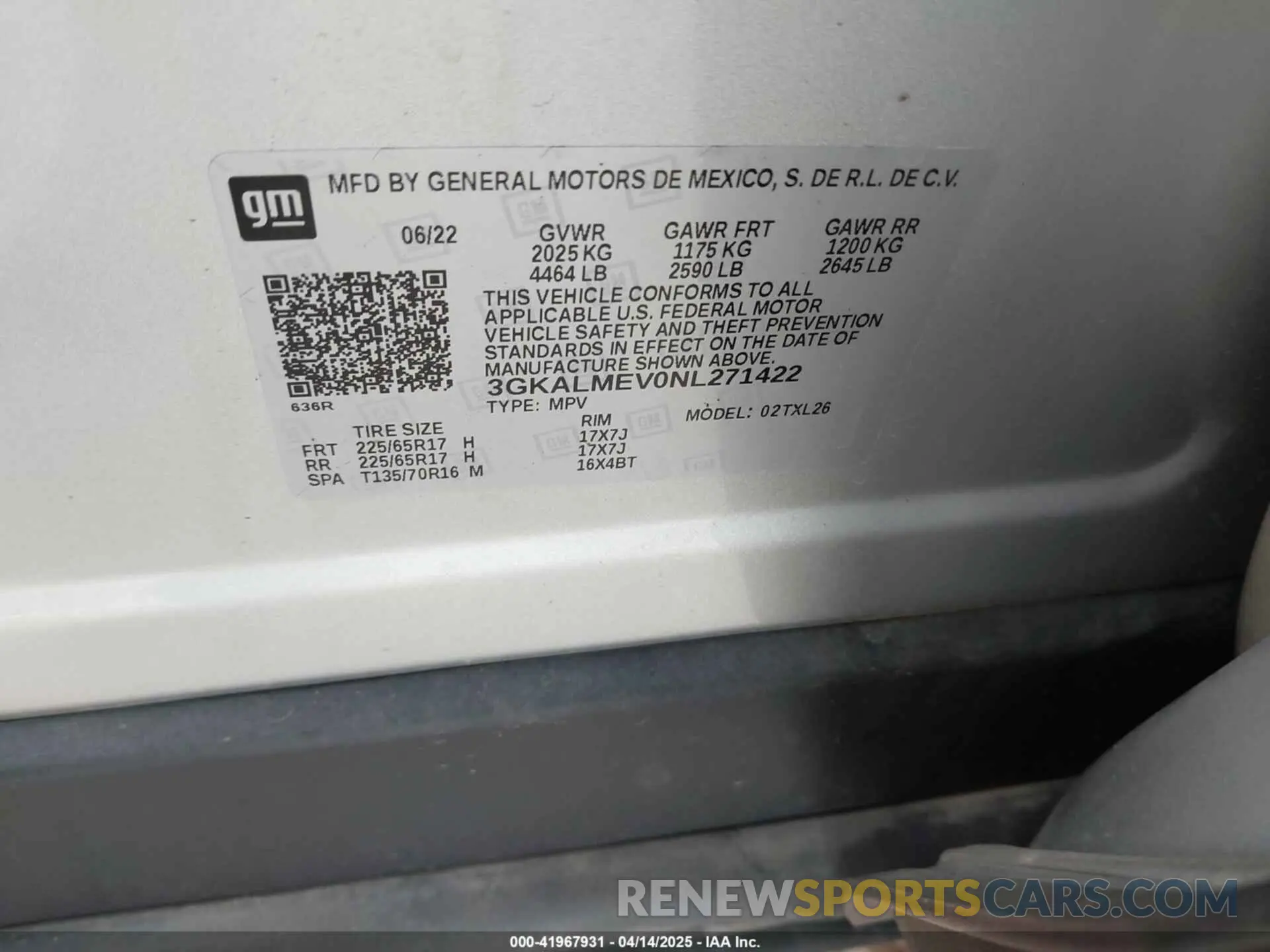 9 Photograph of a damaged car 3GKALMEV0NL271422 GMC TERRAIN 2022
