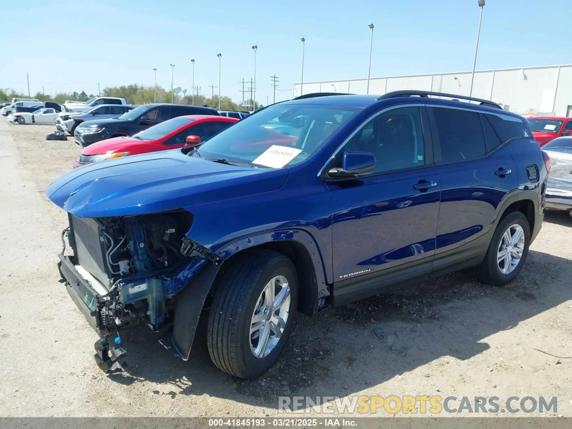 2 Photograph of a damaged car 3GKALMEV0NL299267 GMC TERRAIN 2022