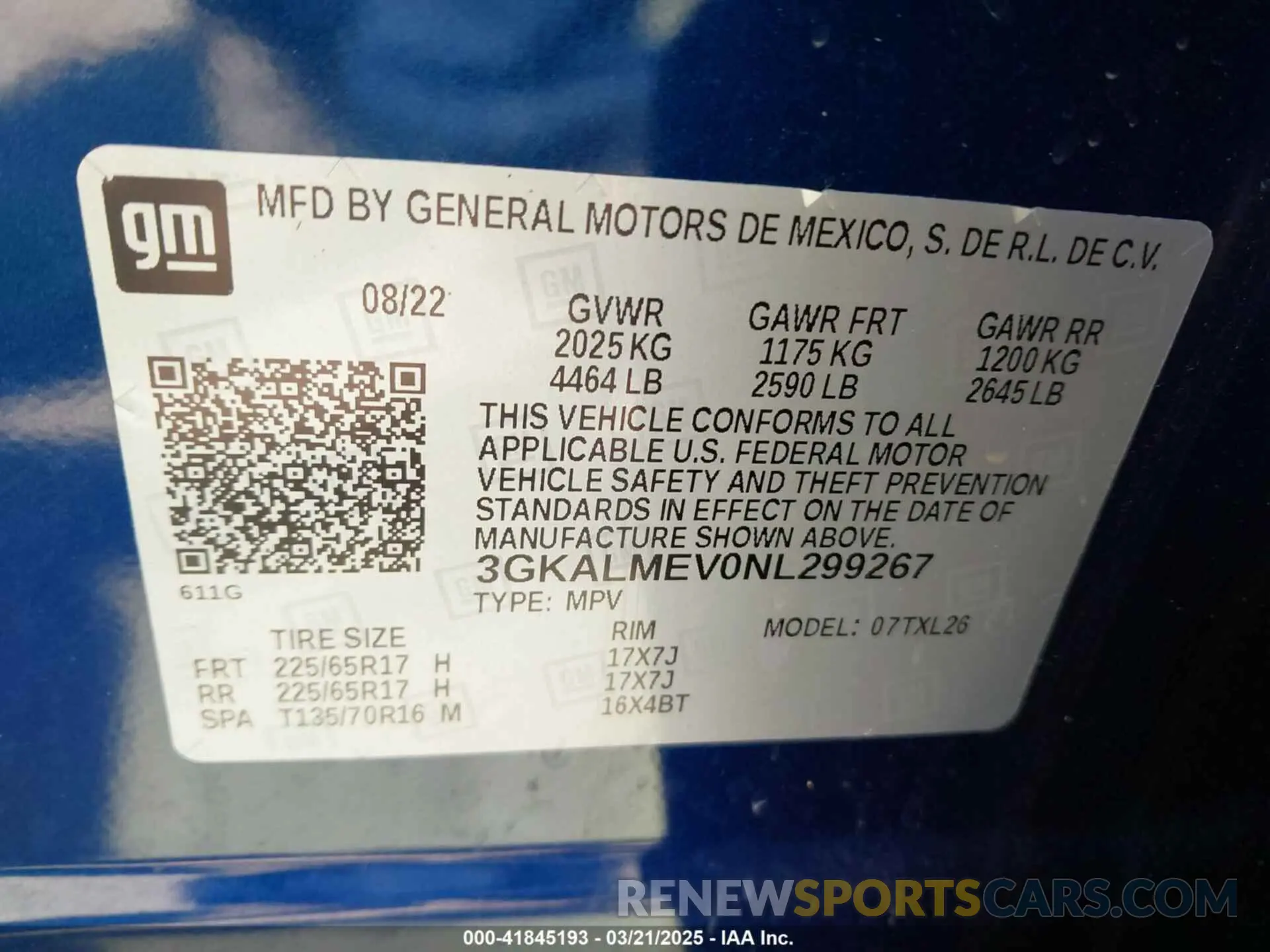 9 Photograph of a damaged car 3GKALMEV0NL299267 GMC TERRAIN 2022