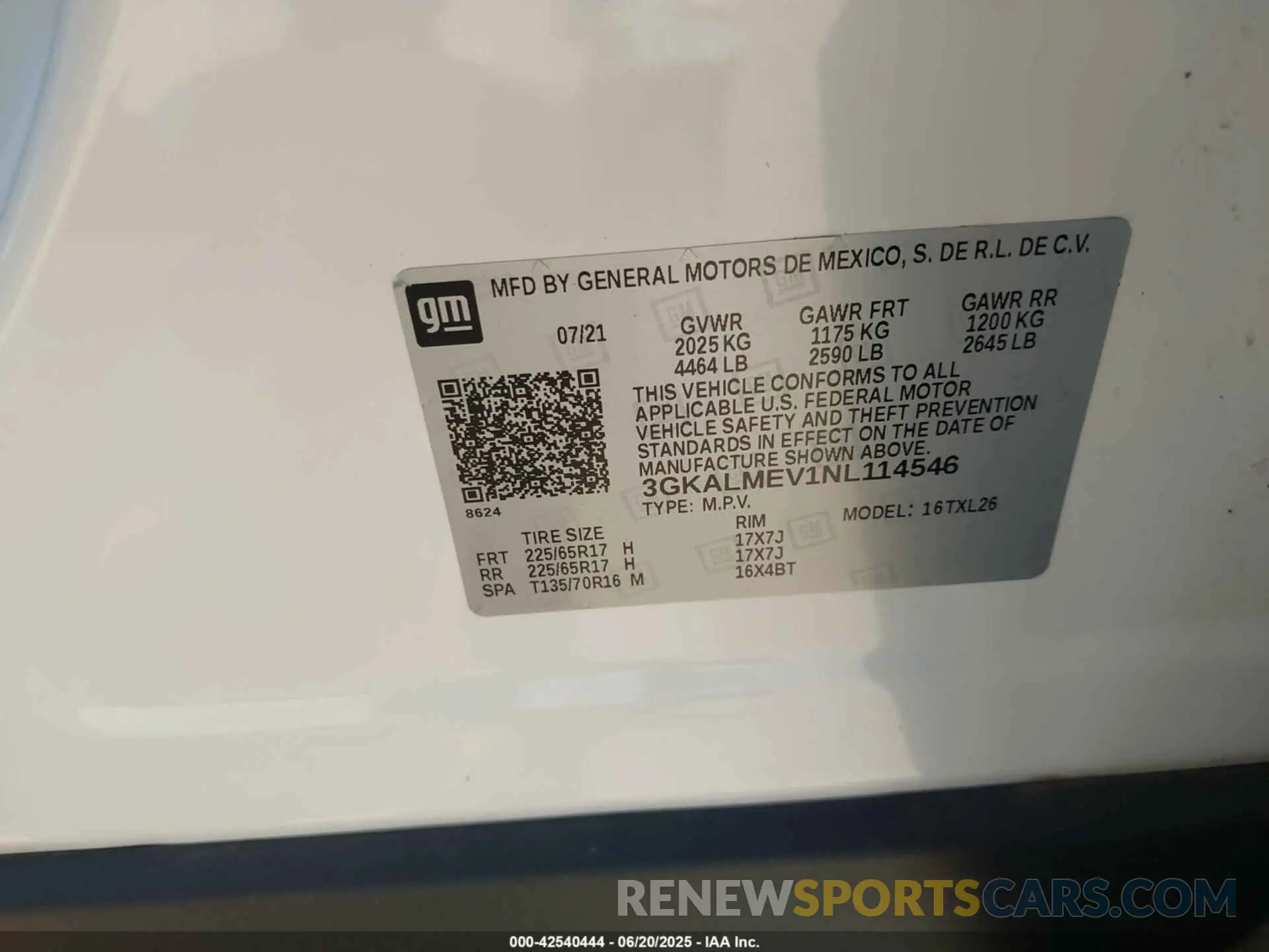 9 Photograph of a damaged car 3GKALMEV1NL114546 GMC TERRAIN 2022