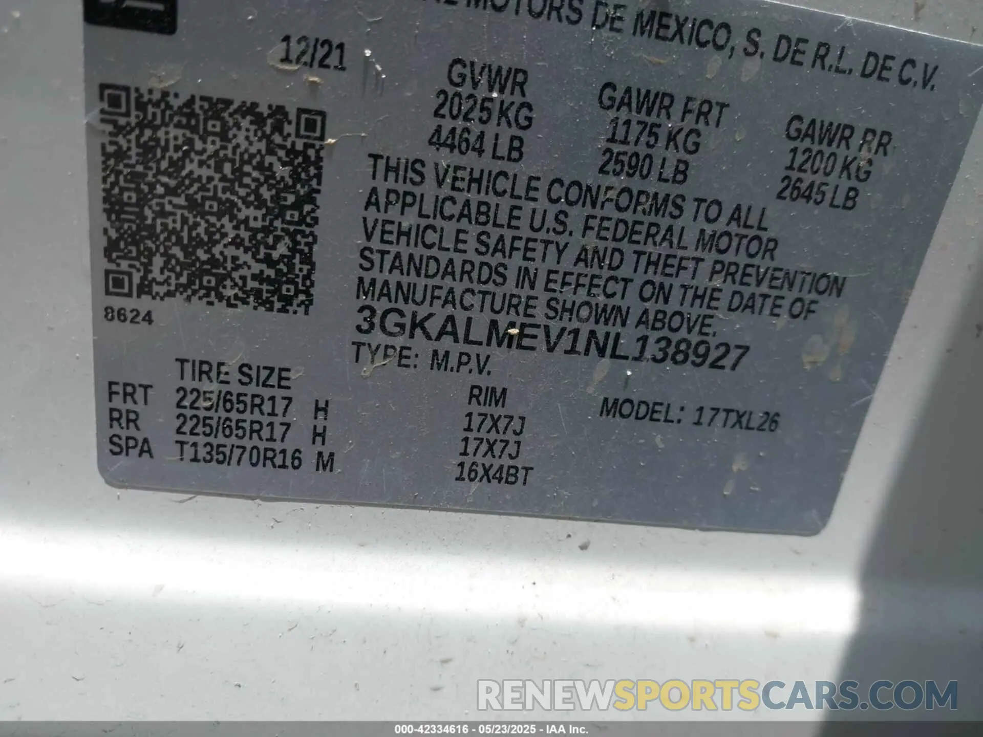 9 Photograph of a damaged car 3GKALMEV1NL138927 GMC TERRAIN 2022