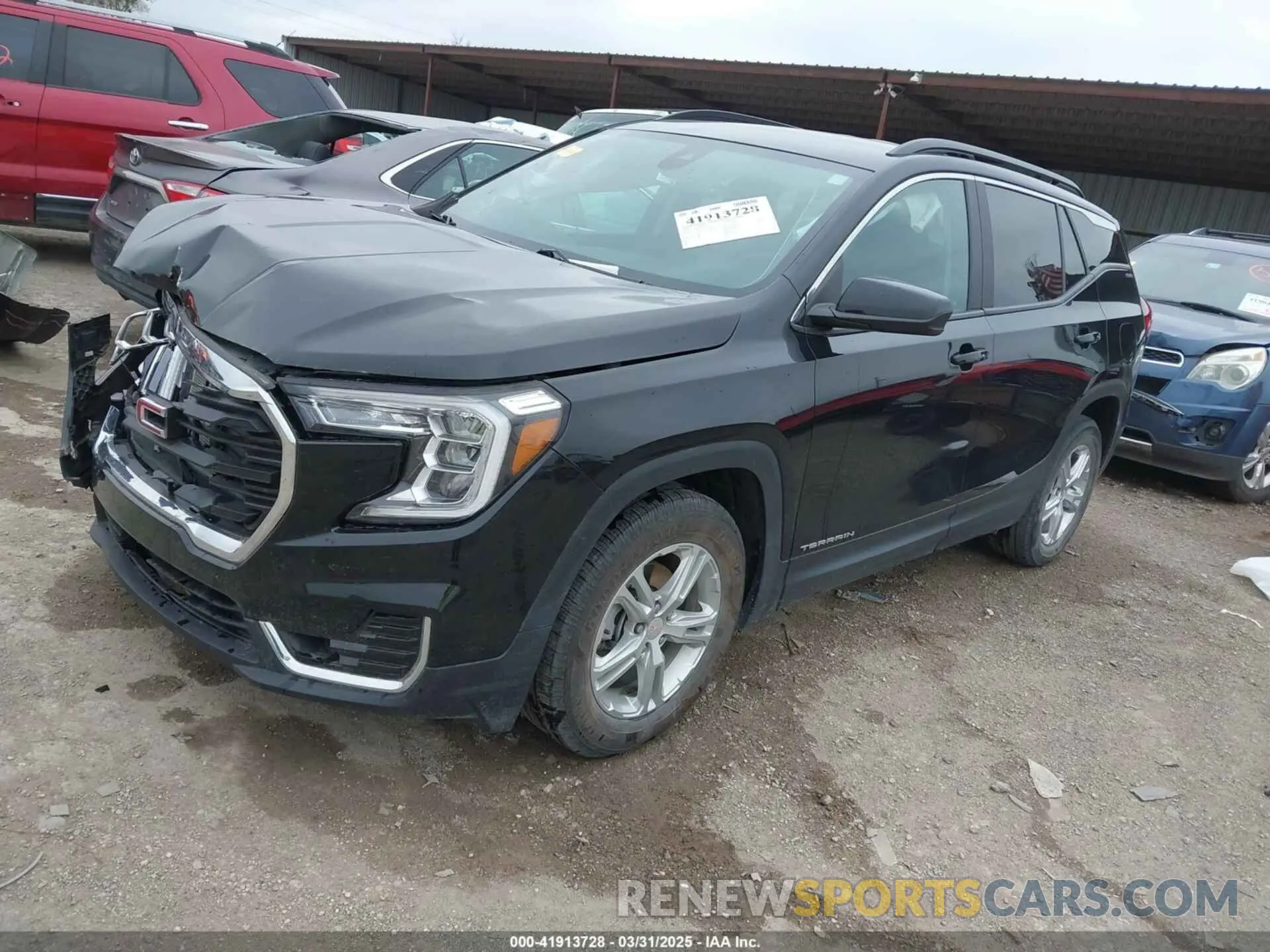2 Photograph of a damaged car 3GKALMEV1NL166310 GMC TERRAIN 2022