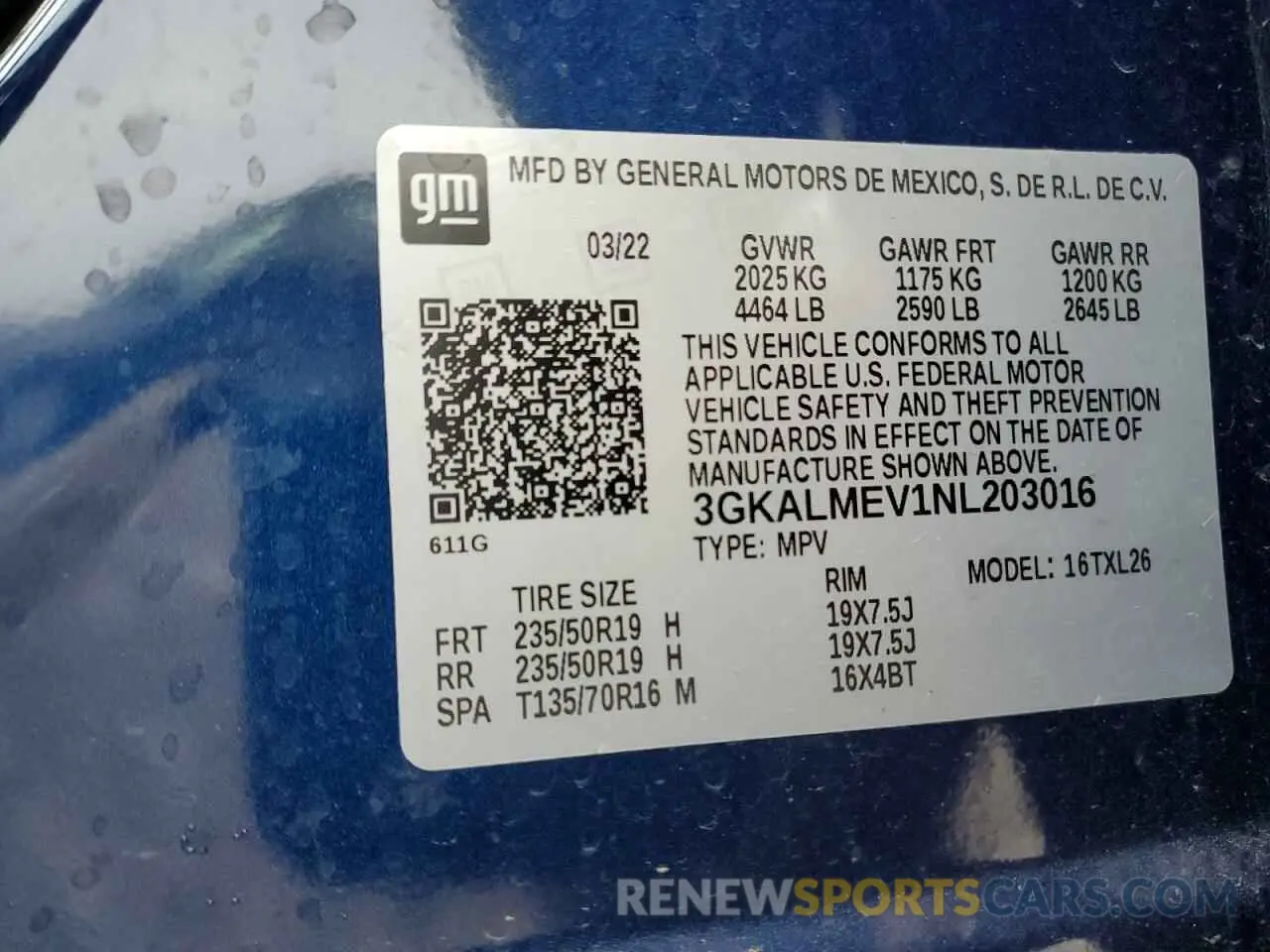 13 Photograph of a damaged car 3GKALMEV1NL203016 GMC TERRAIN 2022