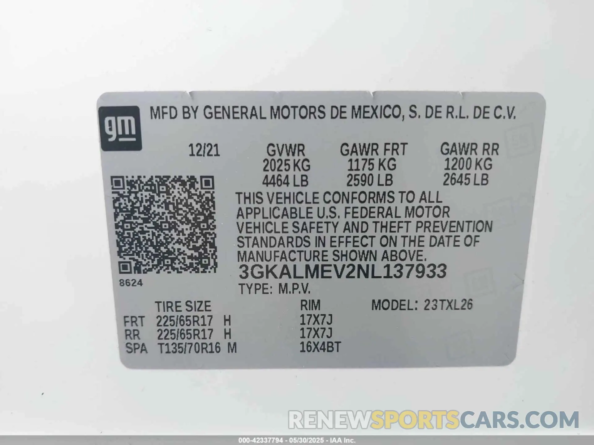 9 Photograph of a damaged car 3GKALMEV2NL137933 GMC TERRAIN 2022