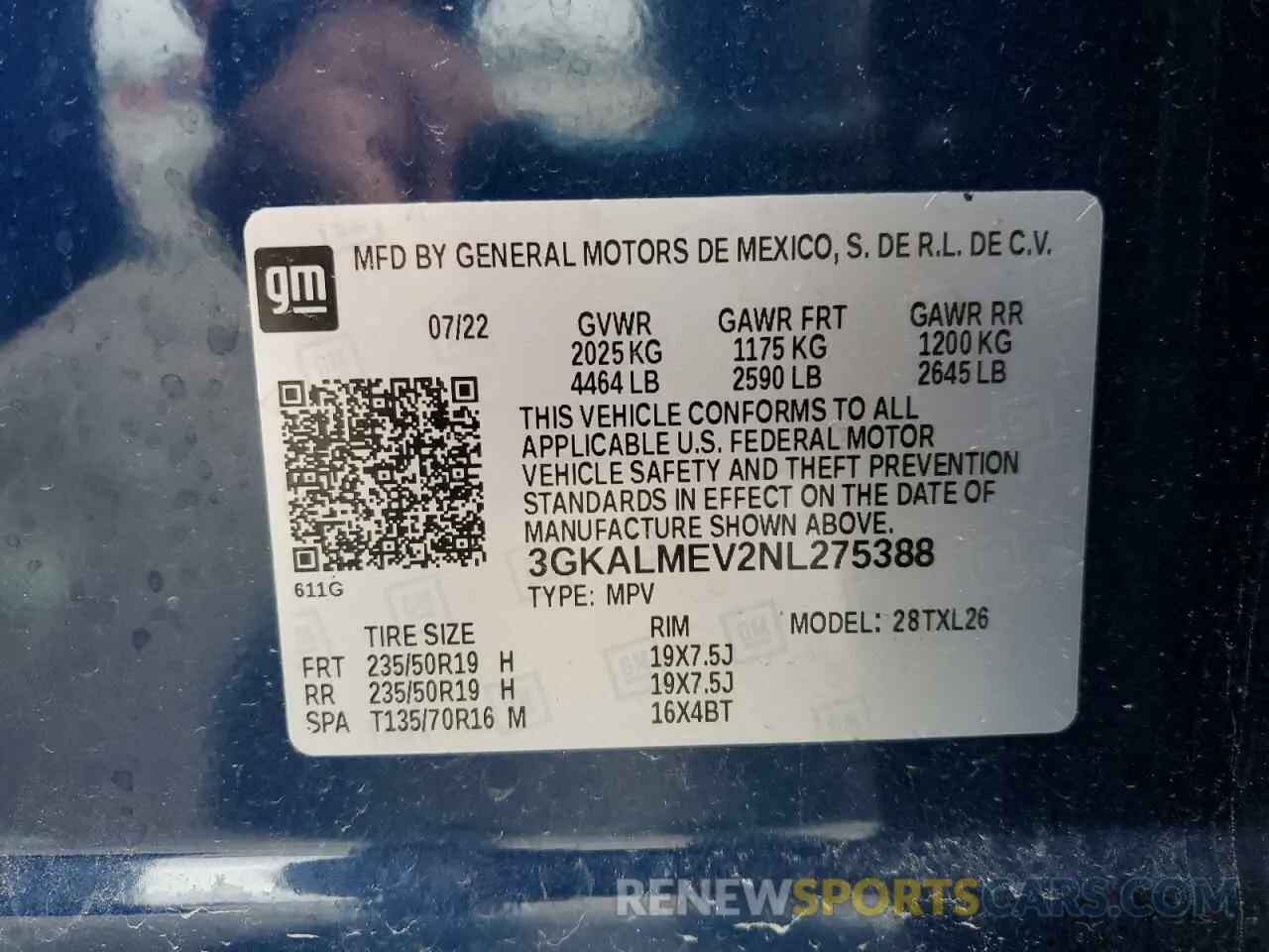 13 Photograph of a damaged car 3GKALMEV2NL275388 GMC TERRAIN 2022