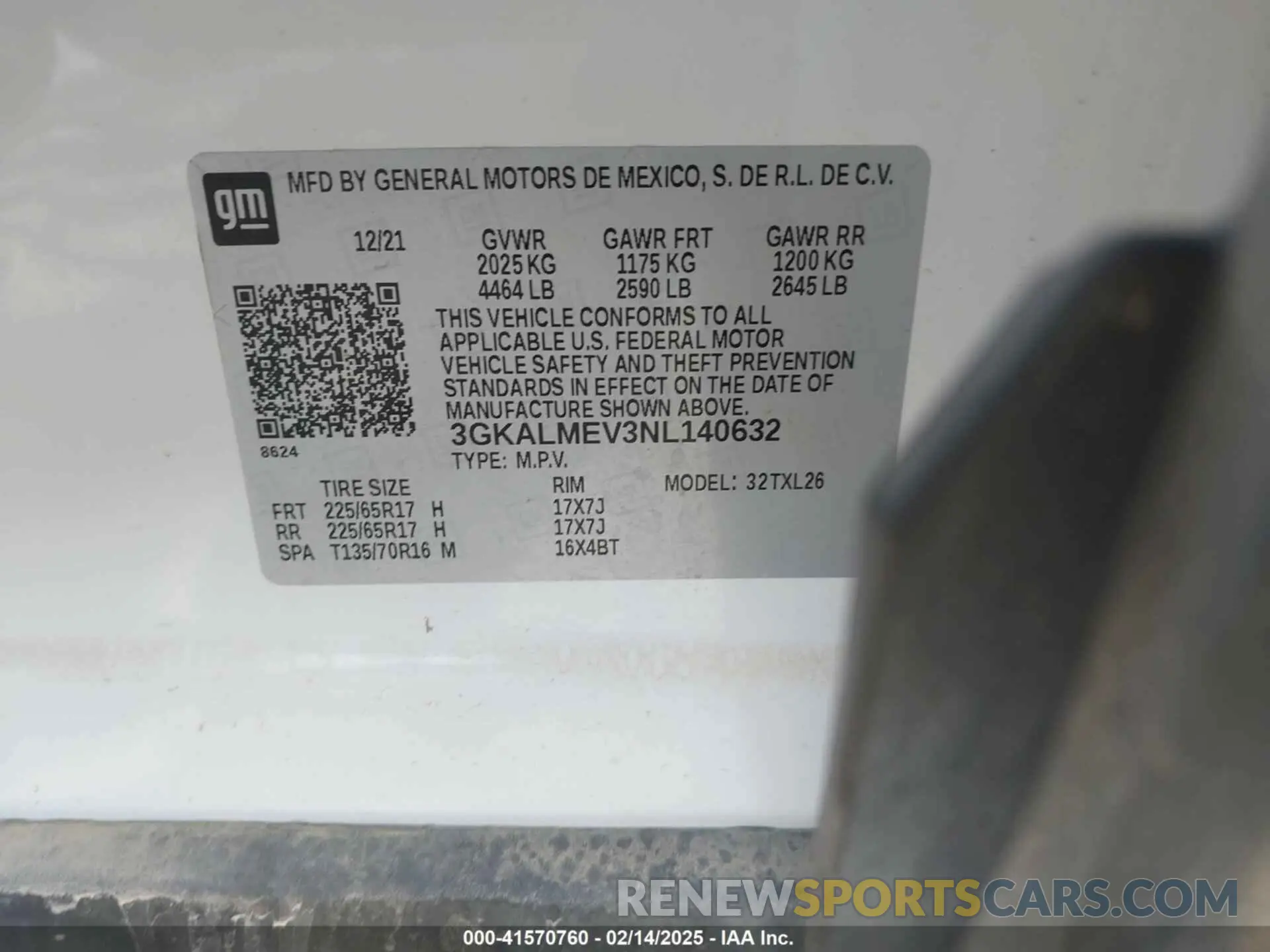 9 Photograph of a damaged car 3GKALMEV3NL140632 GMC TERRAIN 2022