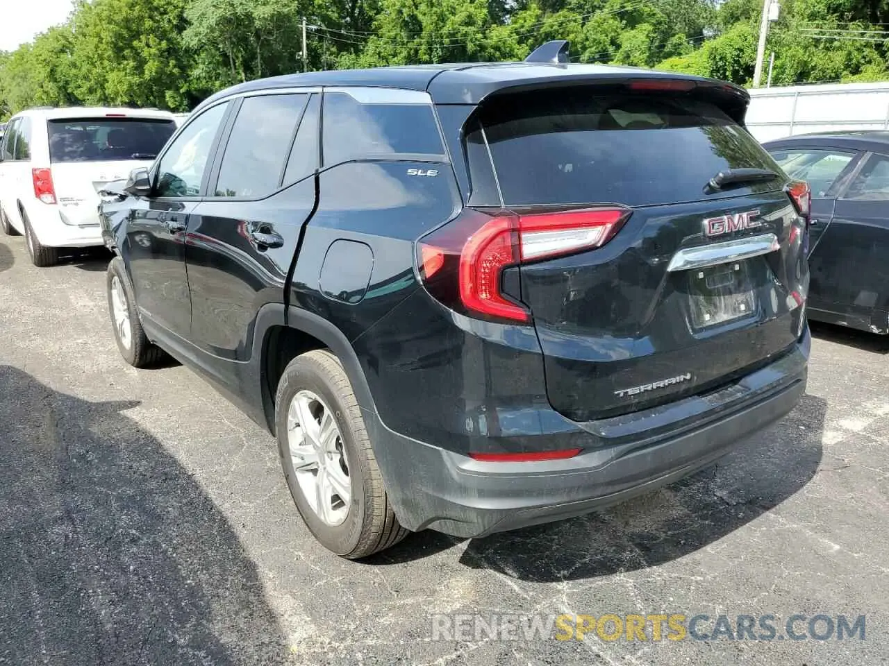 3 Photograph of a damaged car 3GKALMEV4NL143734 GMC TERRAIN 2022
