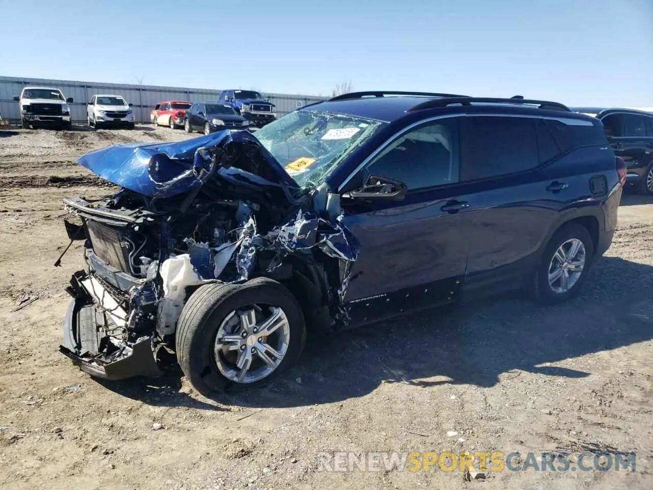 1 Photograph of a damaged car 3GKALMEV4NL304406 GMC TERRAIN 2022