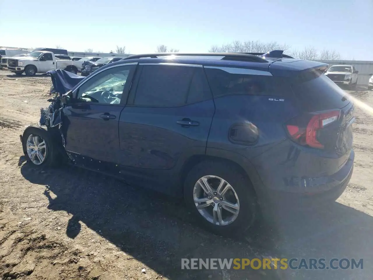 2 Photograph of a damaged car 3GKALMEV4NL304406 GMC TERRAIN 2022