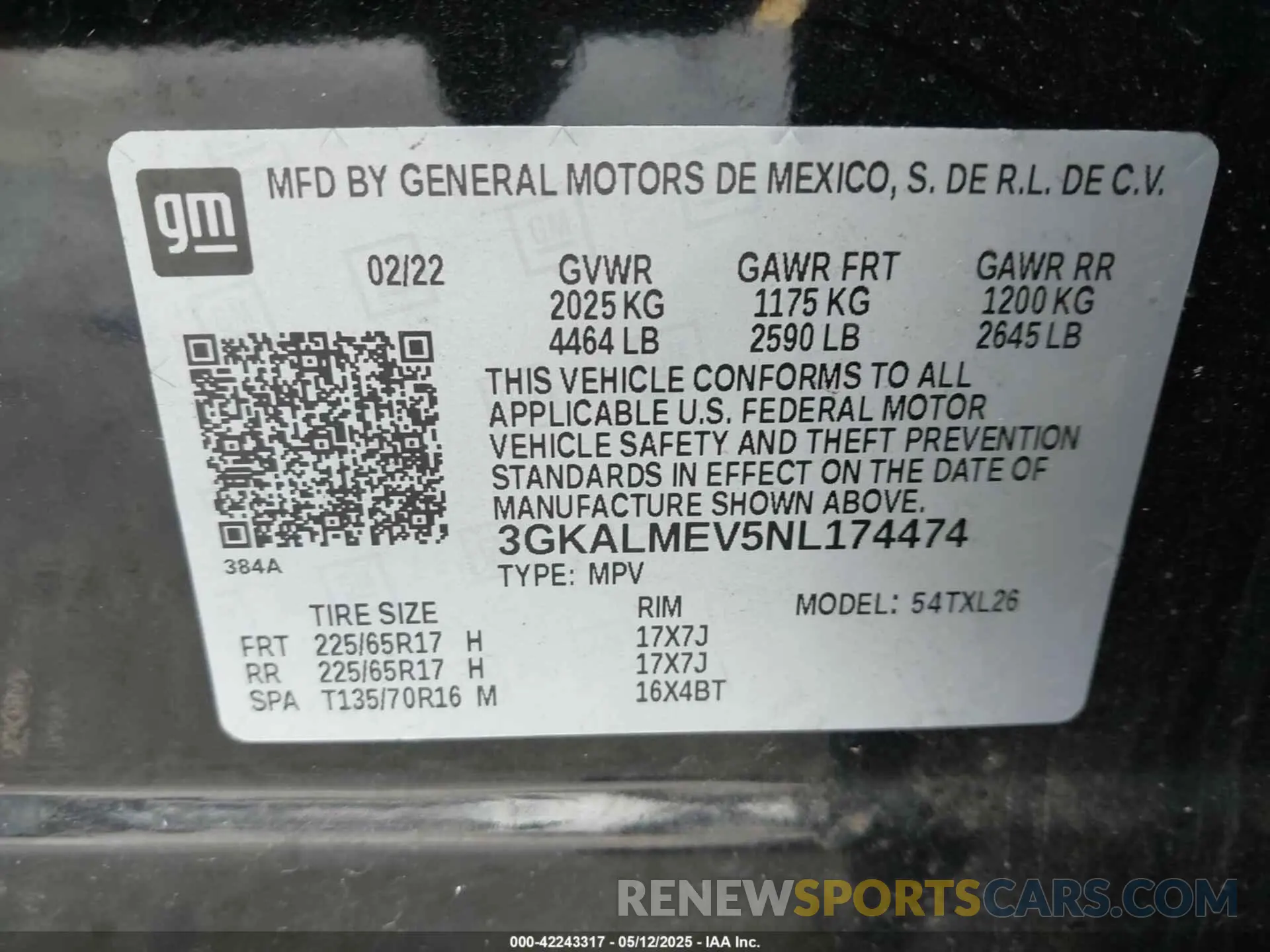 9 Photograph of a damaged car 3GKALMEV5NL174474 GMC TERRAIN 2022