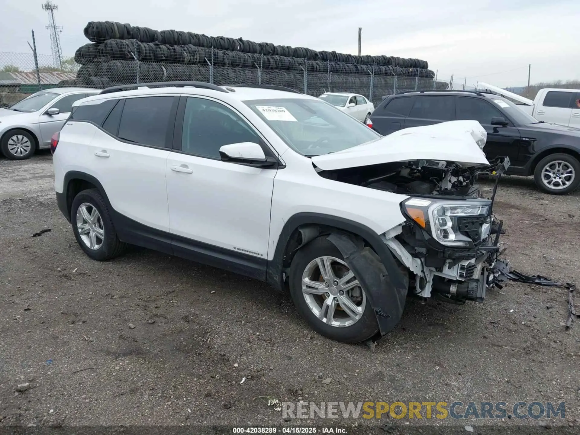 1 Photograph of a damaged car 3GKALMEV5NL212091 GMC TERRAIN 2022
