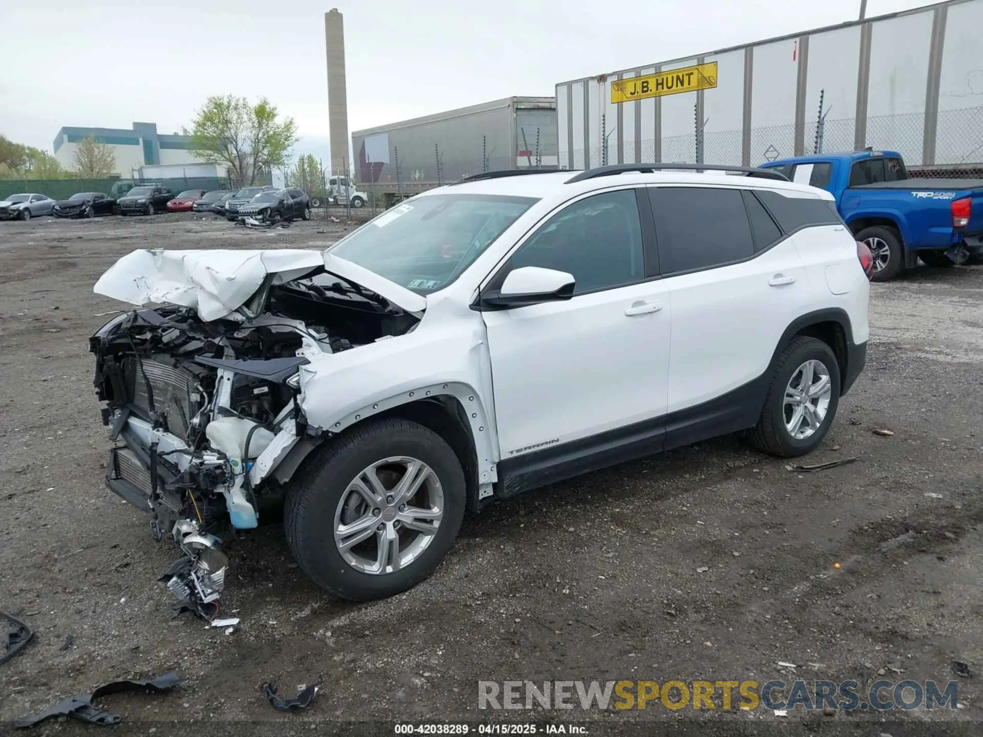 2 Photograph of a damaged car 3GKALMEV5NL212091 GMC TERRAIN 2022