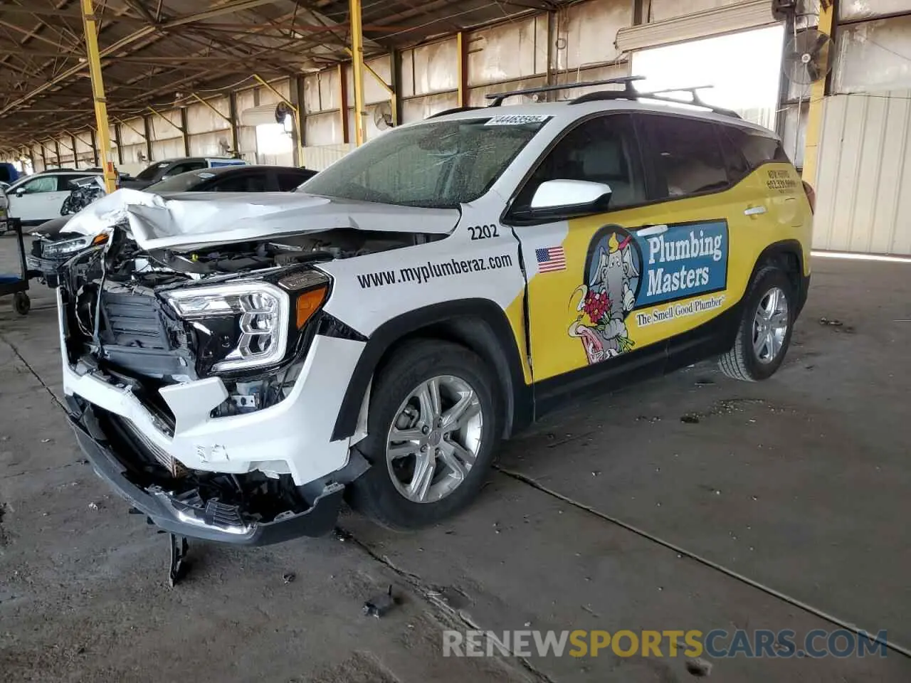 1 Photograph of a damaged car 3GKALMEV5NL297966 GMC TERRAIN 2022