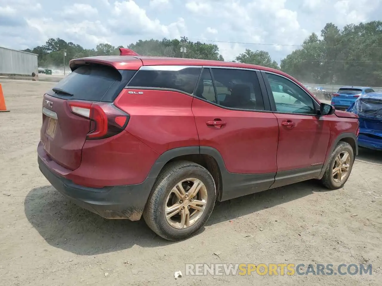 3 Photograph of a damaged car 3GKALMEV6NL146666 GMC TERRAIN 2022