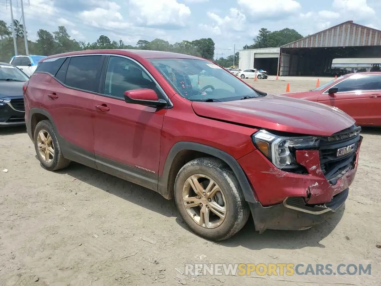 4 Photograph of a damaged car 3GKALMEV6NL146666 GMC TERRAIN 2022