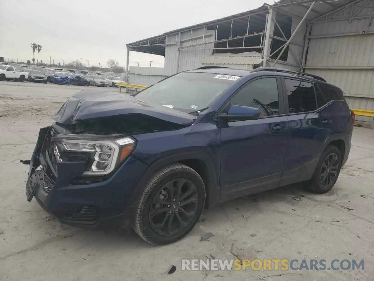 1 Photograph of a damaged car 3GKALMEV6NL177075 GMC TERRAIN 2022