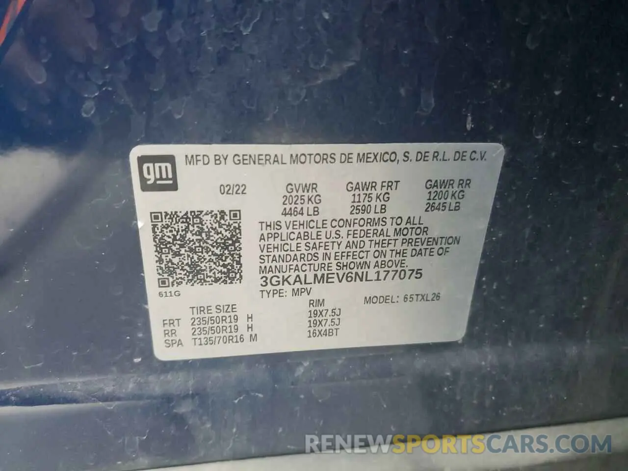 15 Photograph of a damaged car 3GKALMEV6NL177075 GMC TERRAIN 2022