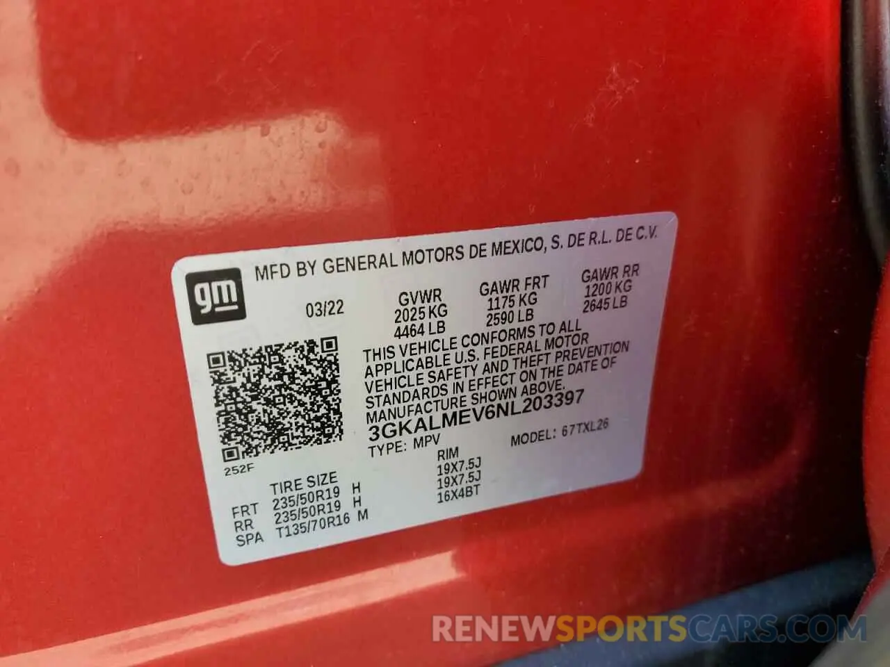14 Photograph of a damaged car 3GKALMEV6NL203397 GMC TERRAIN 2022