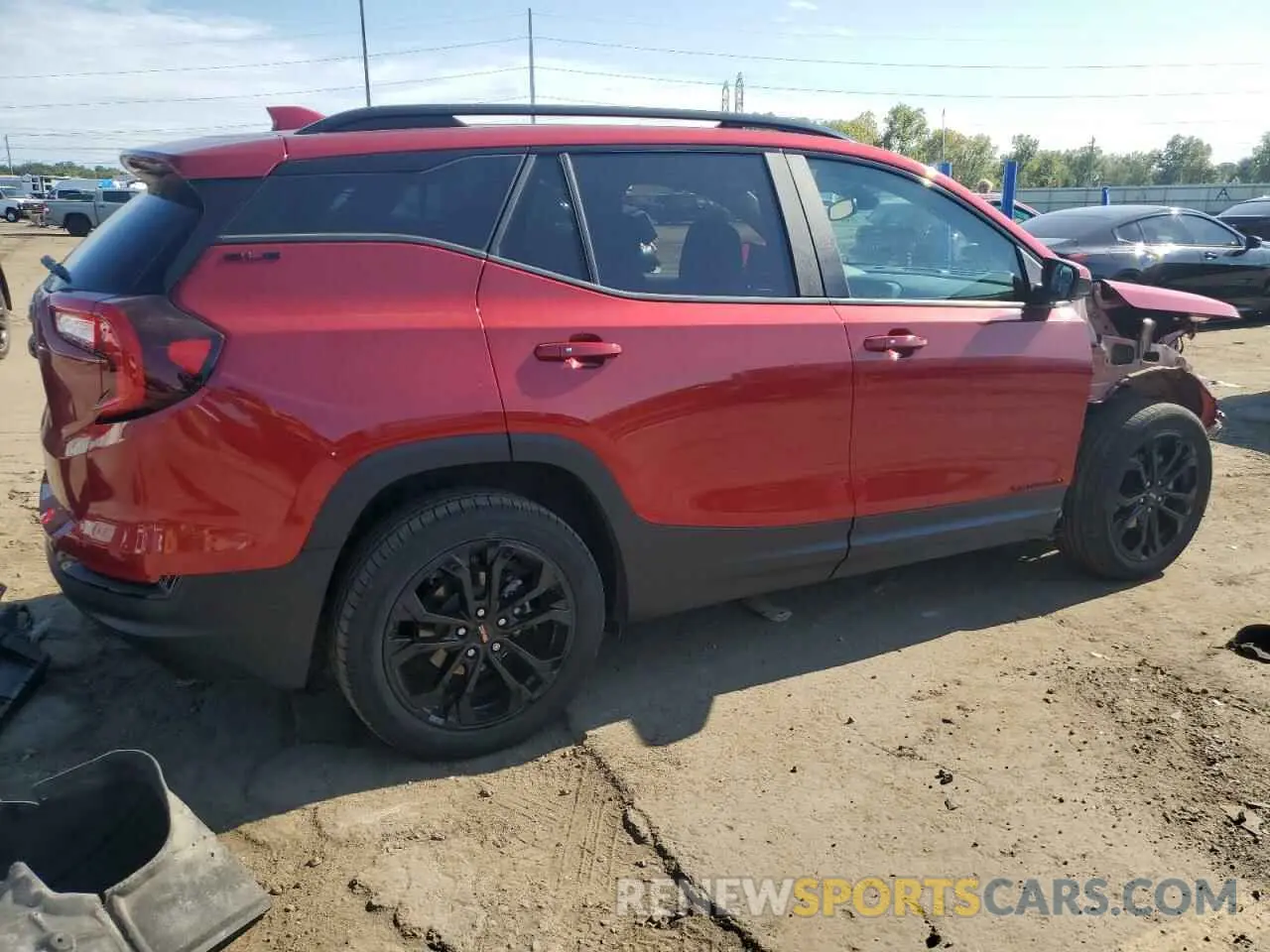 3 Photograph of a damaged car 3GKALMEV6NL203397 GMC TERRAIN 2022