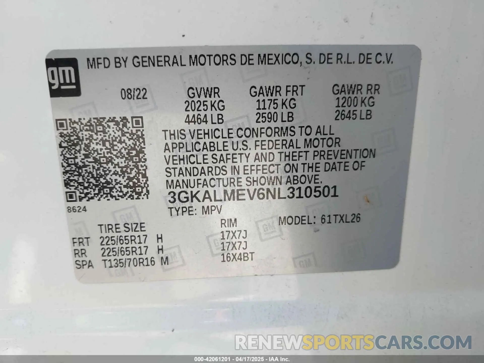 9 Photograph of a damaged car 3GKALMEV6NL310501 GMC TERRAIN 2022