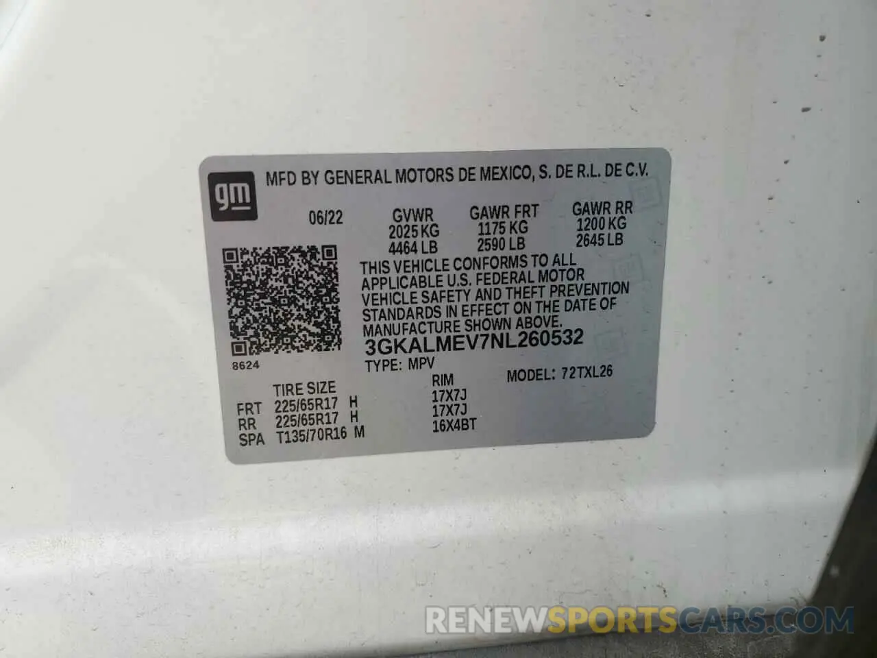 13 Photograph of a damaged car 3GKALMEV7NL260532 GMC TERRAIN 2022