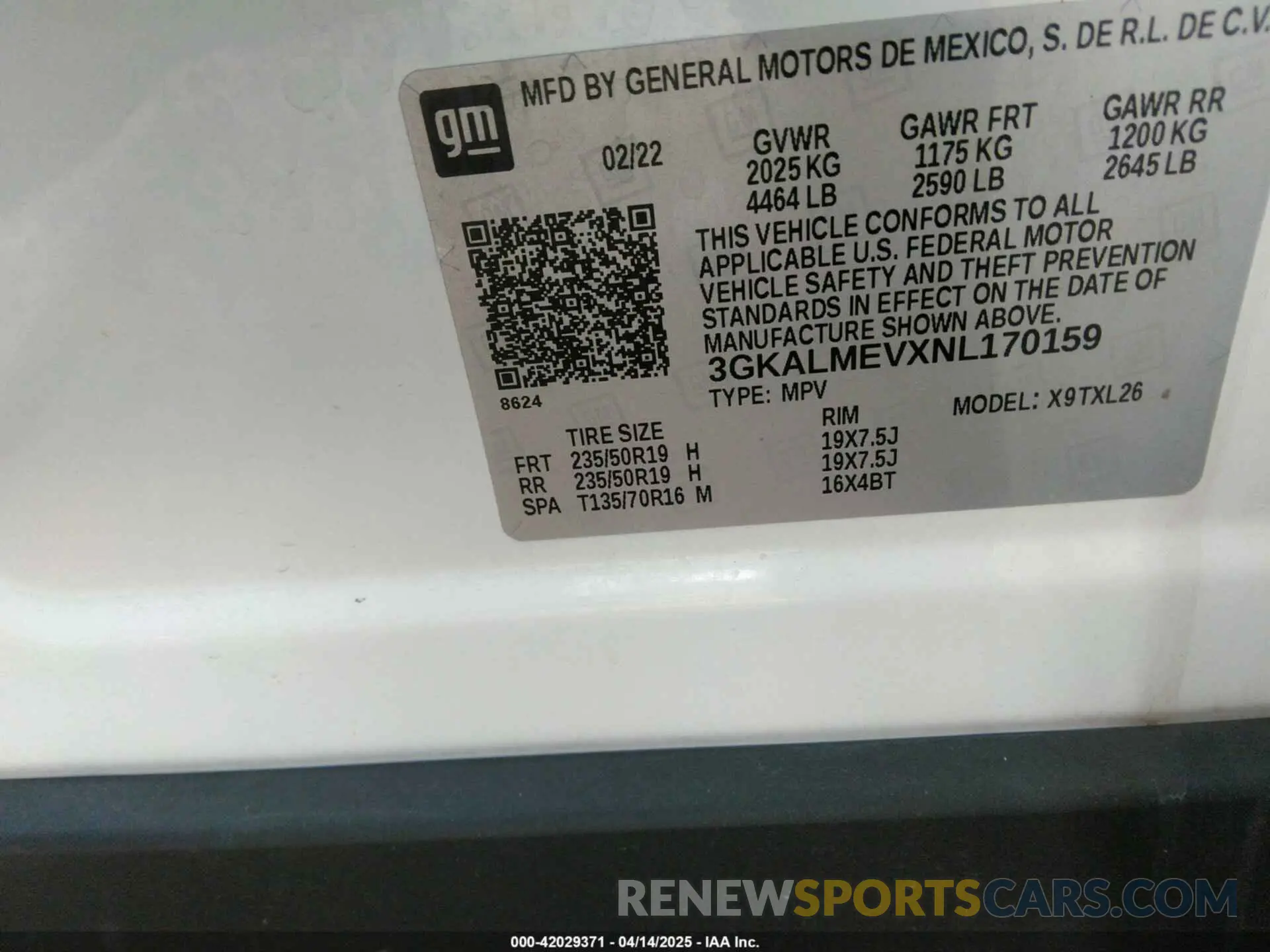 9 Photograph of a damaged car 3GKALMEVXNL170159 GMC TERRAIN 2022