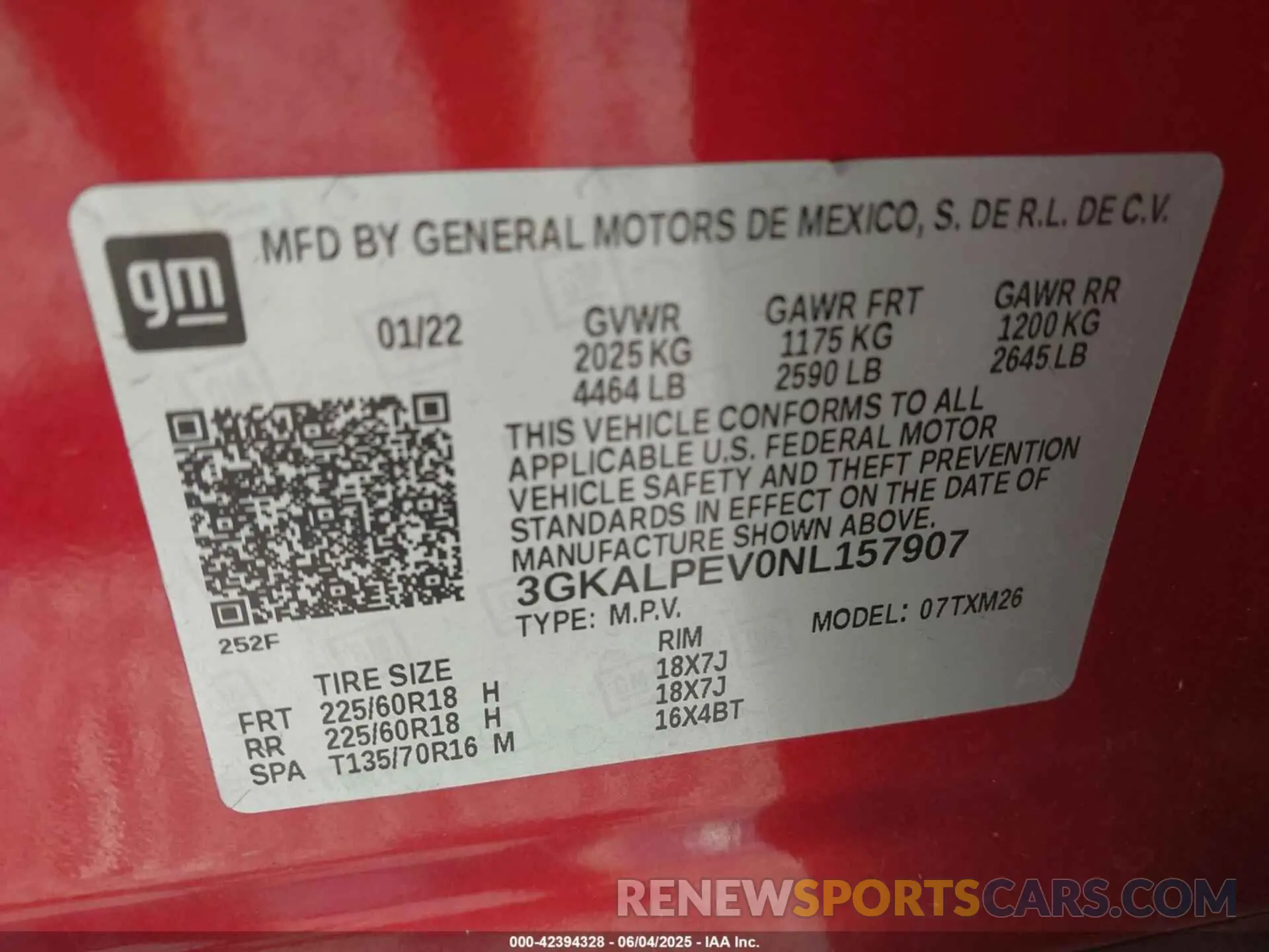 9 Photograph of a damaged car 3GKALPEV0NL157907 GMC TERRAIN 2022