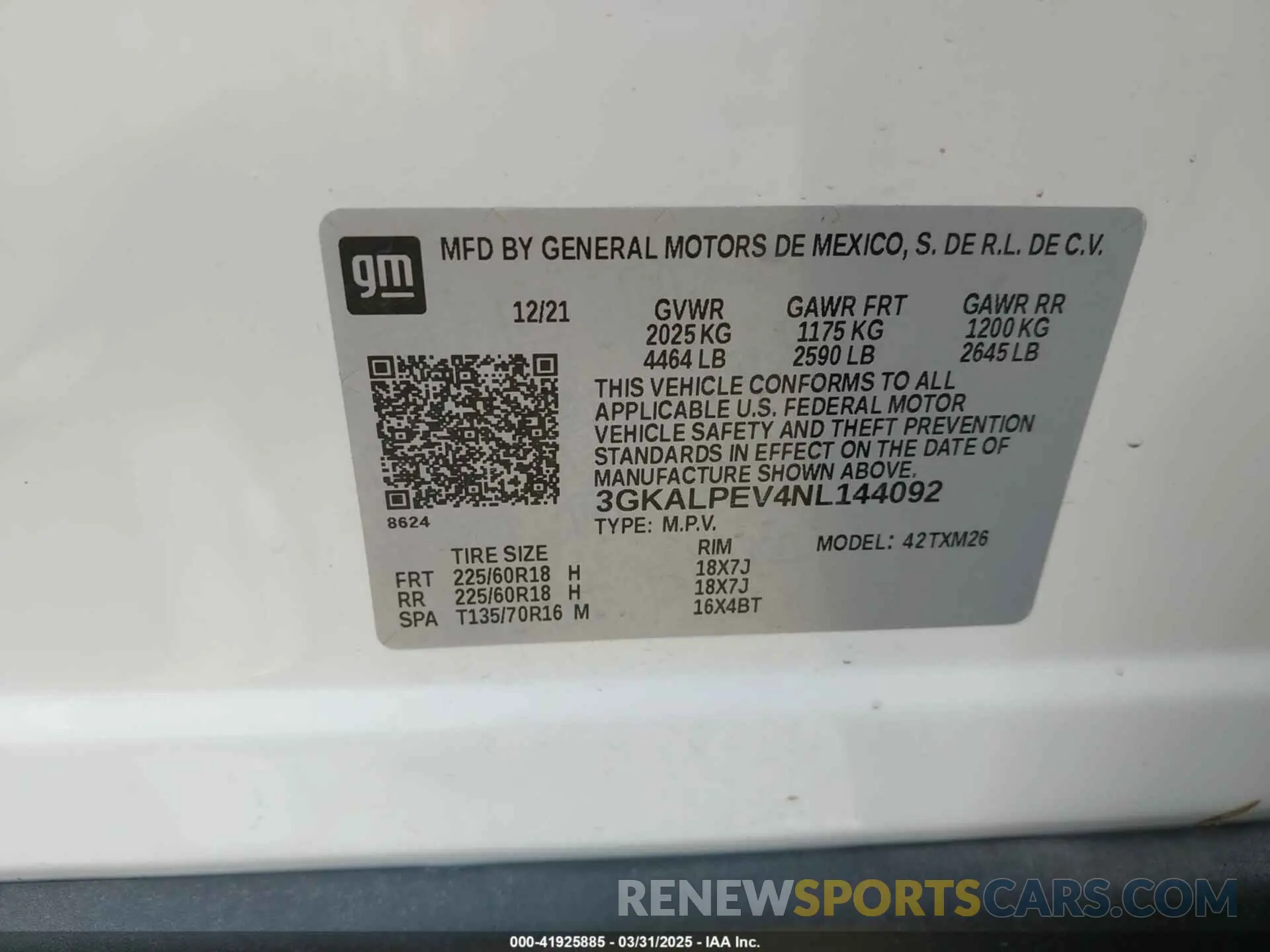 9 Photograph of a damaged car 3GKALPEV4NL144092 GMC TERRAIN 2022