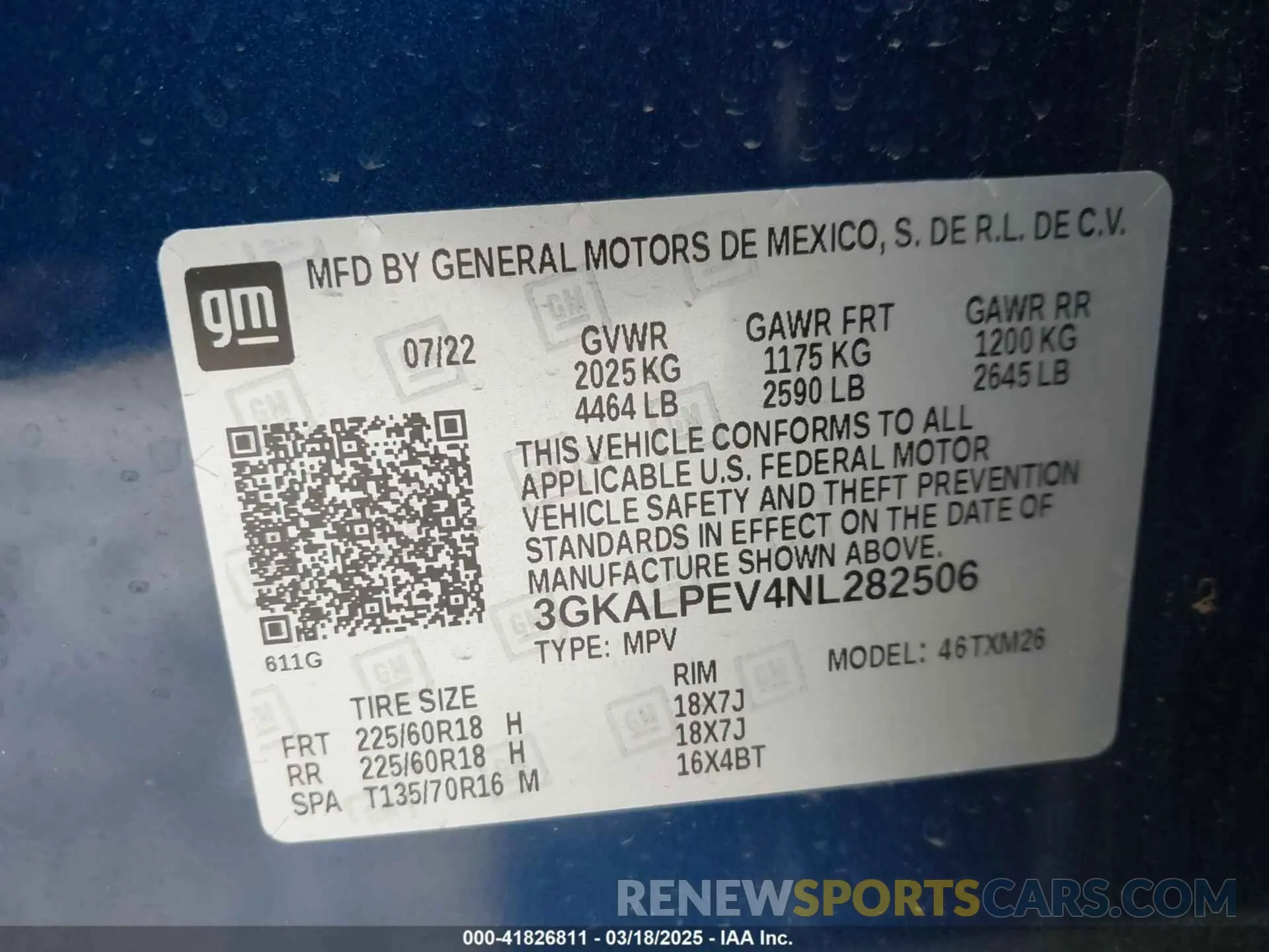 9 Photograph of a damaged car 3GKALPEV4NL282506 GMC TERRAIN 2022