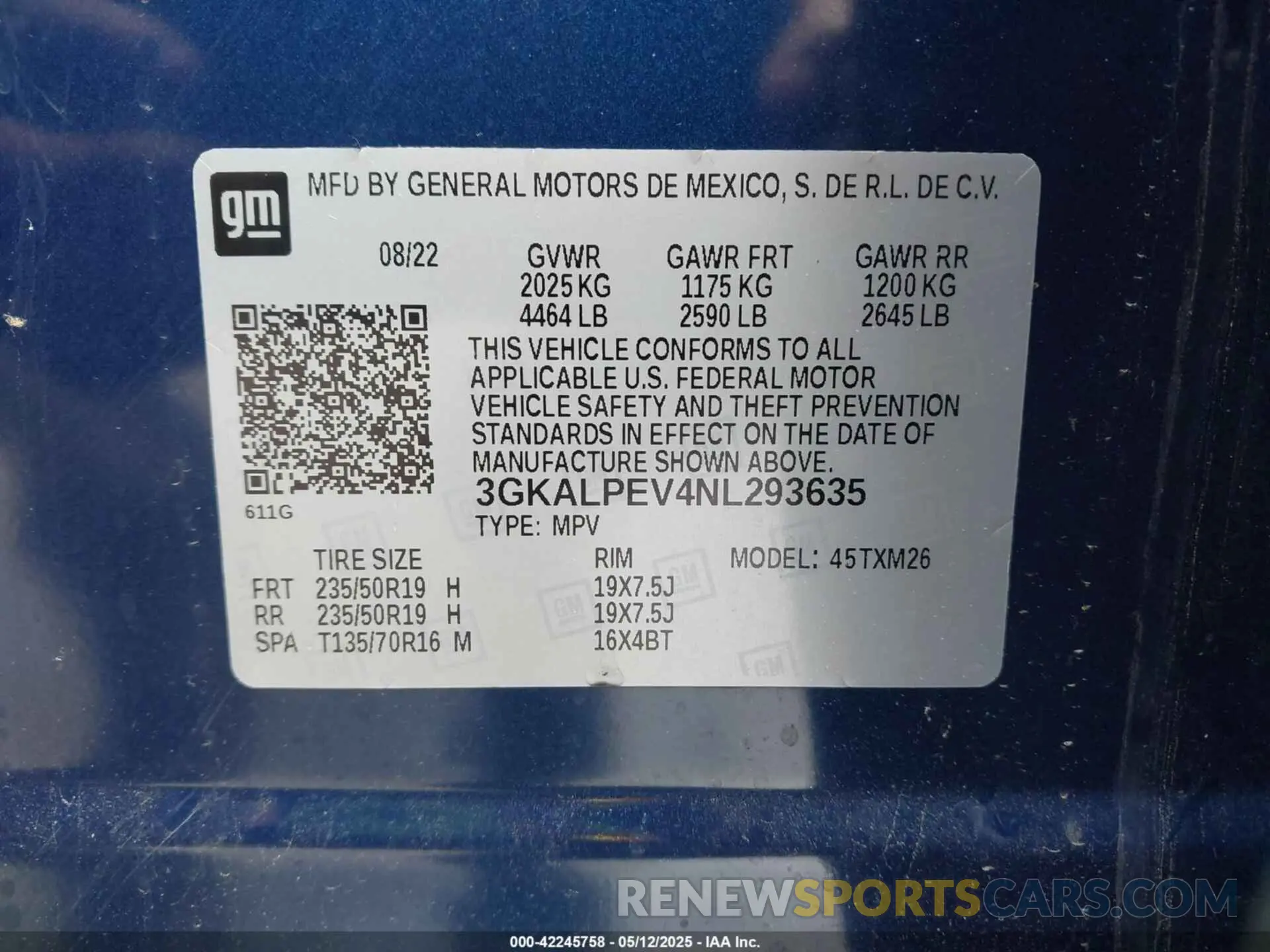 9 Photograph of a damaged car 3GKALPEV4NL293635 GMC TERRAIN 2022
