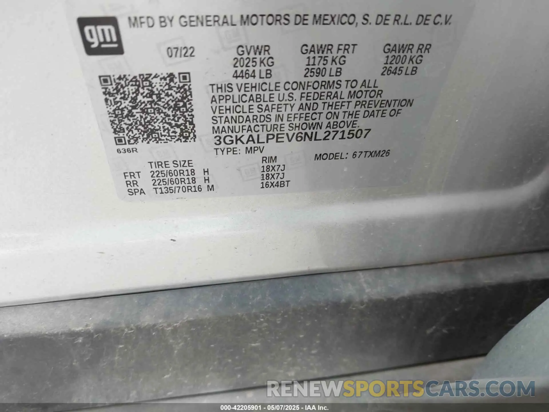 9 Photograph of a damaged car 3GKALPEV6NL271507 GMC TERRAIN 2022